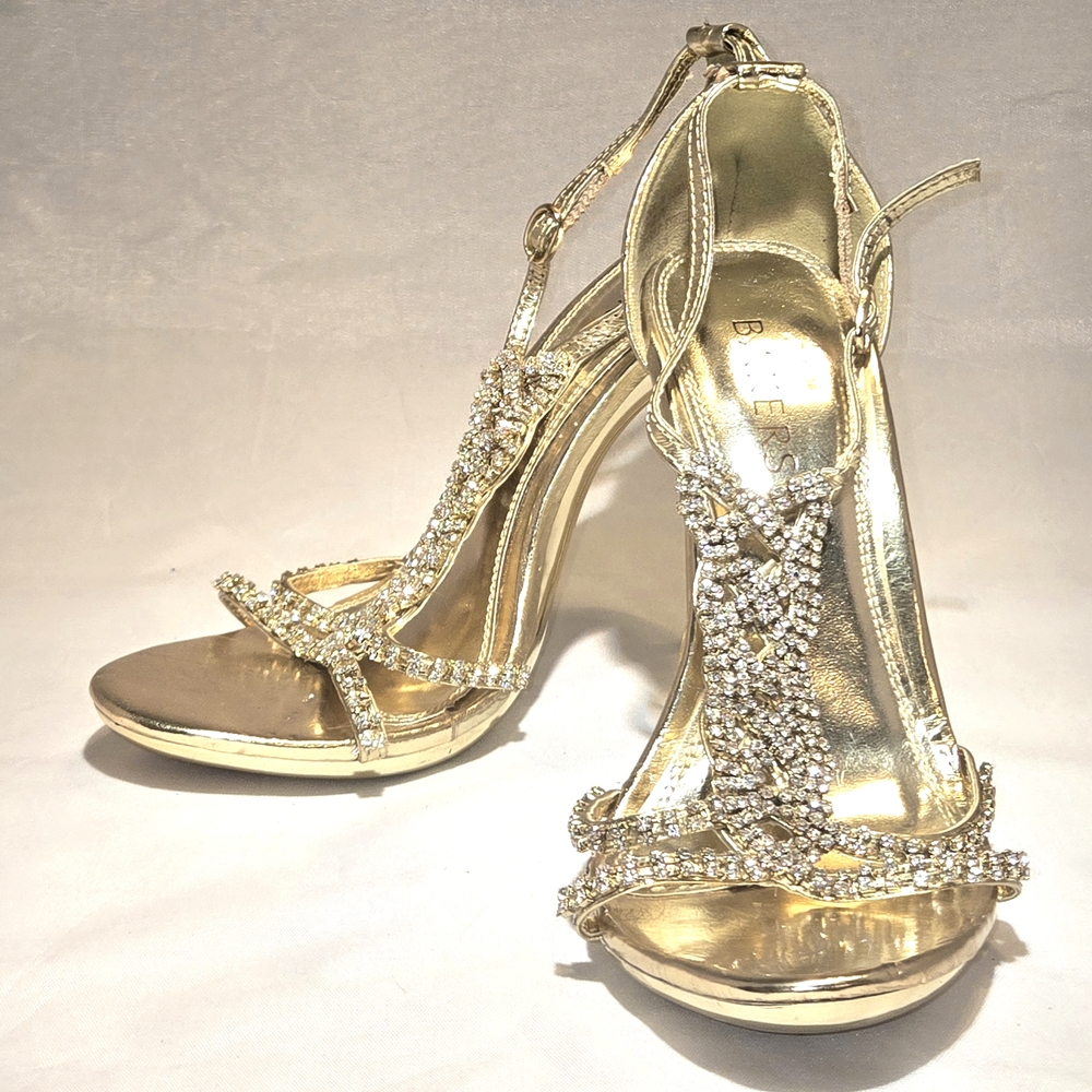 Elegant Gold Women's Heels